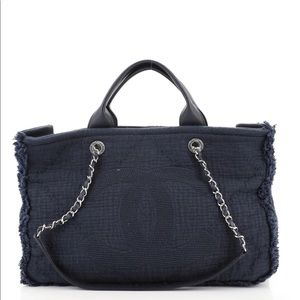 Chanel Double Face Tote 2019 Navy Large